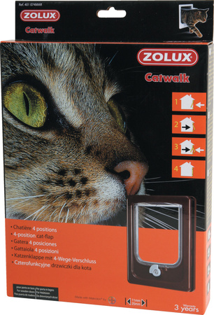 ZOLUX Drzwiczki dla kota brązowe