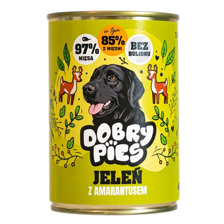 Dobry Pies karma jeleń z amarantusem 400g
