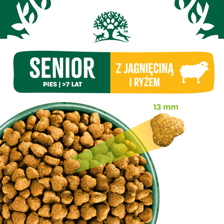 James Wellbeloved Senior 12 kg – sucha karma pełnoporcjowa dla starszych psów >7 lat, bogata w jagnięcinę i ryż