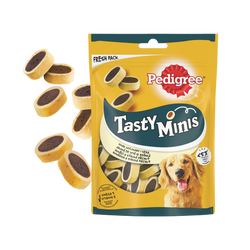 Pedigree Tasty Minis wołowina ser 140g