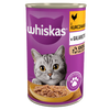 WHISKAS Adult puszka 400 g - mokra karma pełnoporcjowa dla dorosłych kotów, kawałki z kurczakiem w galaretce
