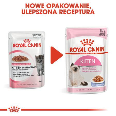 ROYAL CANIN Kitten Instinctive w galaretce karma mokra w galaretce dla kociąt do 12 miesiąca życia