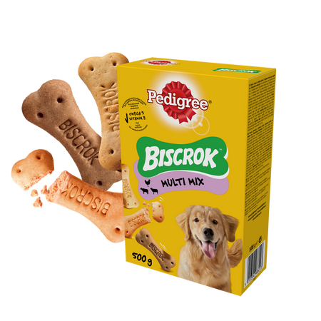 PEDIGREE Biscrok 500g - ciasteczka dla psów w kształcie kostek