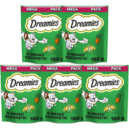 Dreamies przysmak dla kota z nutą kocimiętki 5x 180g
