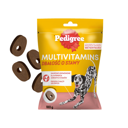 PEDIGREE® Multivitamins Dbałość o stawy - karma uzupełniająca dla dorosłych psów, o smaku kurczaka 180 g