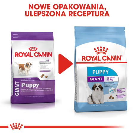 ROYAL CANIN Giant Puppy karma sucha dla szczeniąt, od 2 do 8 miesiąca życia, ras olbrzymich 15kg