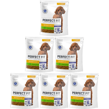 Perfect Fit Sensitive 1+ małe rasy bogata w indyka 6x 825g