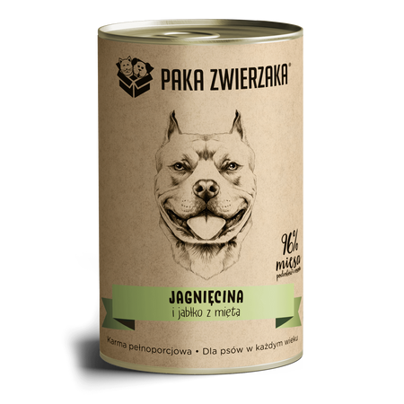 Paka Zwierzaka Jagnięcina i jabłko z miętą 400g