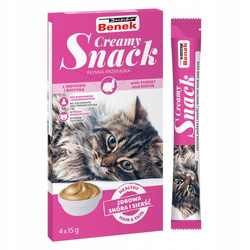 Super Benek Creamy Snack indyk biotyna 4x 15g