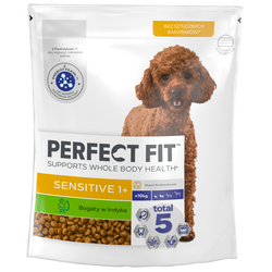 Perfect Fit Sensitive 1+ małe rasy bogata w indyka 825g