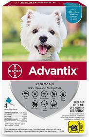 ADVANTIX SPOT-ON 1,0 ML X 4 PIPETY 4-10 KG *ROZTW