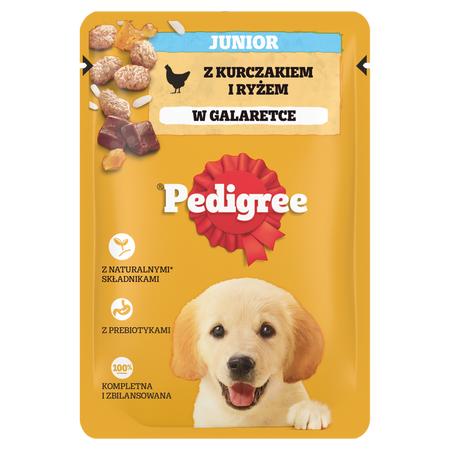 Pedigree Junior Kurczak ryż w galaretce 100g