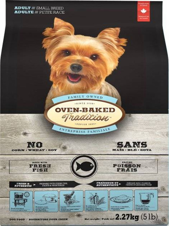 OBT Oven Baked Tradition Dog Food Fish Small Breed 2,27kg z rybą