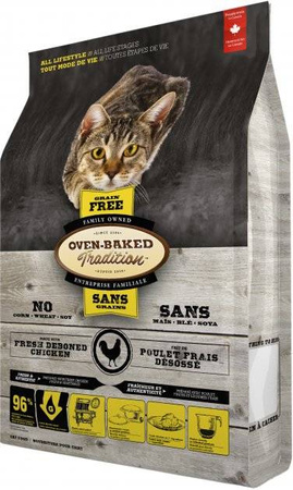 OBT Oven Baked Tradition Cat Food Grain free with chicken (z kurczakiem) 1,13kg
