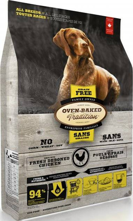 OBT Oven Baked Tradition Dog GRAIN-FREE Food Adult All Breed with Chicken (z kurczakiem) 11,34kg