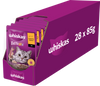WHISKAS Adult saszetka 28x85 g - mokra karma pełnoporcjowa dla dorosłych kotów, kawałki z jagnięciną i indykiem w sosie