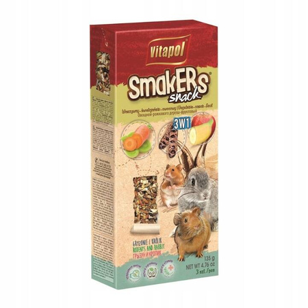 Vitapol Smakers dla gryzoni i królika 3w1 135g