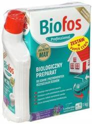 Biologiczny preparat do szamb Biofos Professional 1 kg + żel do WC 500 ml