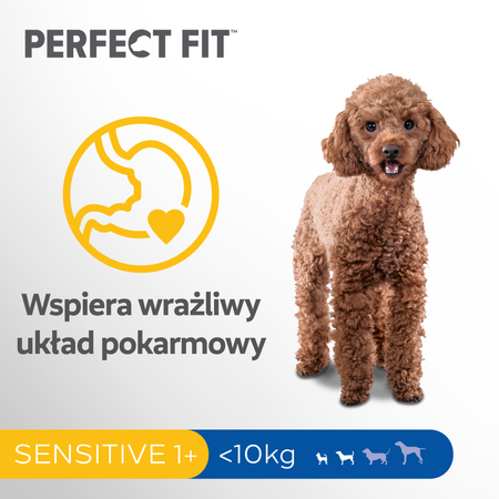 Perfect Fit Sensitive 1+ małe rasy bogata w indyka 6x 825g