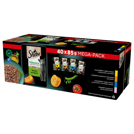 Sheba Nature’s Collection Wybór Smaków 40x85g