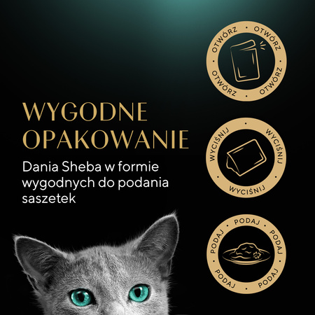 Sheba Fresh Fine wołowina kurczak jagagnięcina w sosie 6x 50g