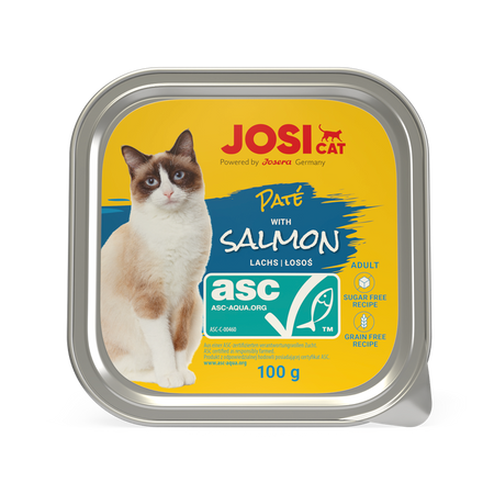JosiCat Pasztet z łososiem 100g Alu