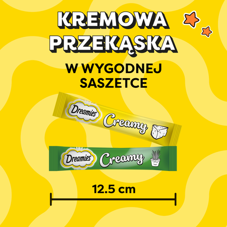 Dreamies Creamy z serem i z kocimiętką 12x 10g