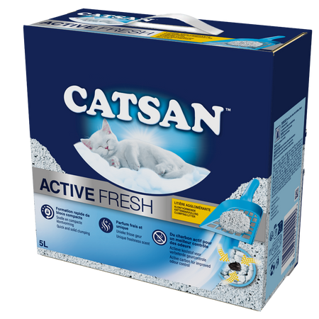 Catsan Active Fresh zbrylający żwirek dla kota 5L