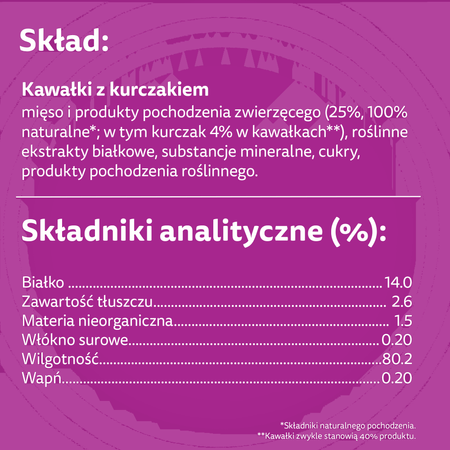 WHISKAS Junior saszetka 28x85 g - mokra karma pełnoporcjowa dla kociąt, kawałki z kurczakiem w galaretce