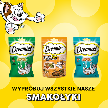 Dreamies Creamy z serem i z kocimiętką 12x 10g