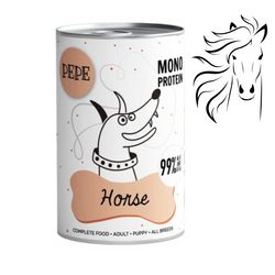 Paka Zwierzaka PEPE karma mokra Konina 400g