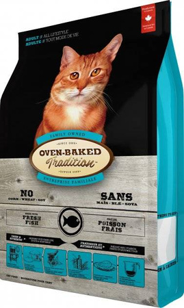 OBT Oven Baked Tradition Cat Food Adults of all life style with Fish (z rybą) 2,27kg