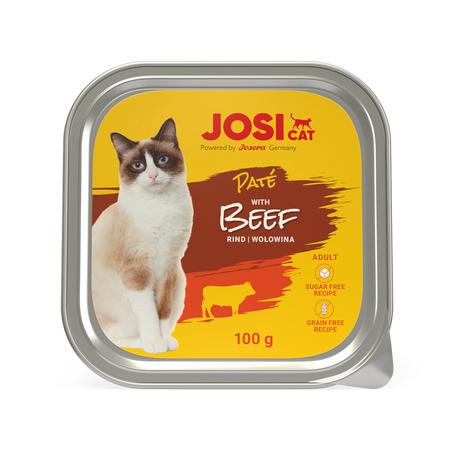 JosiCat Pasztet z wołowiną 100g Alu