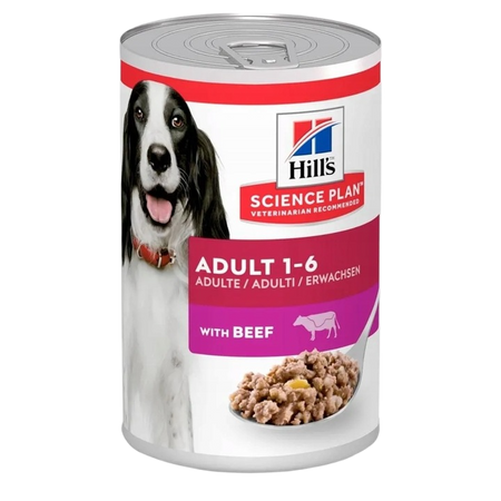 Hill's SP Canine Adult Medium Chicken 14 kg+ 2x Hill's SP Canine Adult Beef 370g GRATIS