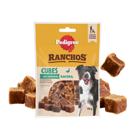Pedigree Ranchos Cubes z kaczką 7x 70g