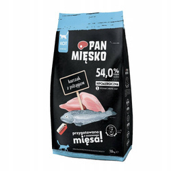 PAN MIĘSKO KARMA DLA KOTA KURCZAK PSTRĄG S 10kg