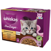 WHISKAS Junior saszetka 12 x 85 g Drobiowe Frykasy - mokra karma pełnoporcjowa dla kociąt, w galaretce (kawałki z: kurczakiem, indykiem, drobiem, kaczką)