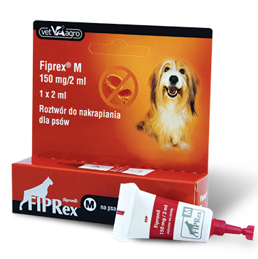 Fiprex Spot On Krople na kleszcze i pchły dla psa 10-20kg (rozm. M) op. 1szt.
