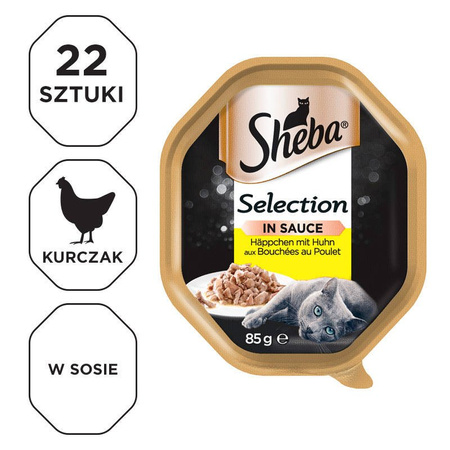 SHEBA® Selection Kurczak w sosie 22x 85g