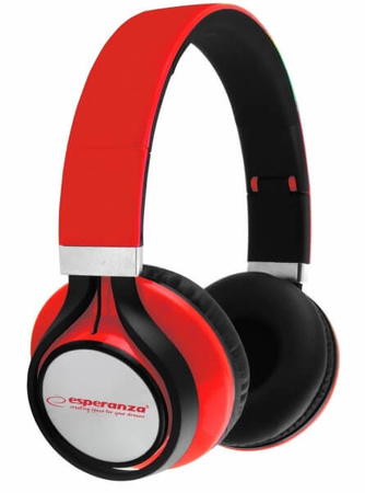 ESPERANZA SŁUCHAWKI AUDIO FREESTYLE CZERWONE