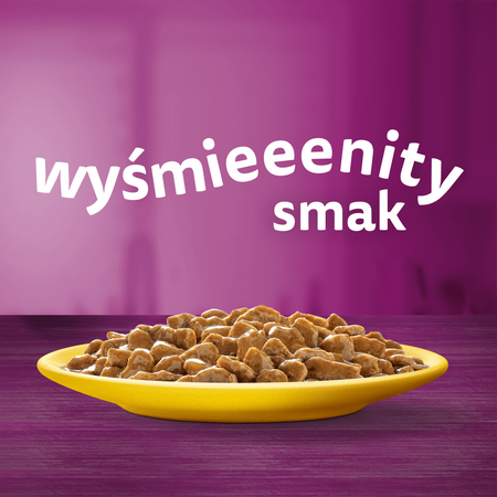 WHISKAS Adult saszetka 4 x 85 g Drobiowa Uczta - mokra karma pełnoporcjowa dla dorosłych kotów, w sosie (kawałki z: kurczakiem, indykiem)