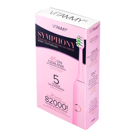 Szczoteczka soniczna VITAMMY SYMPHONY all pink