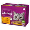 WHISKAS Adult saszetka 12 x 85 g Drobiowa Uczta - mokra karma pełnoporcjowa dla dorosłych kotów, w galaretce (kawałki z: kurczakiem, kaczką, drobiem, indykiem)