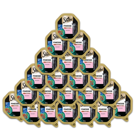 Sheba Finesse z łososiem w musie 22x 85g