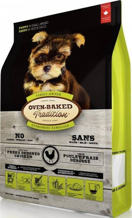 OBT Oven Baked Tradition Dog Food Puppy Small Breed 2,27kg z kurczakiem