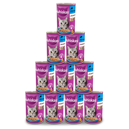 WHISKAS Adult puszka 12x400g - mokra karma dla kotów z tuńczykiem w galaretce