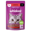 WHISKAS Adult saszetka 28x85g - mokra karma pełnoporcjowa dla dorosłych kotów, kawałki z wołowiną w sosie 