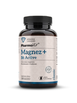 Pharmovit Magnez + B6 Active 120 kaps