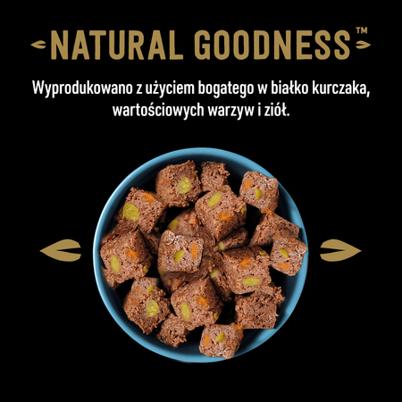 CESAR puszka 400g - mokra karma pełnoporcjowa dla dorosłych psów bogata w kurczaka, przybrana batatem, groszkiem i żurawiną