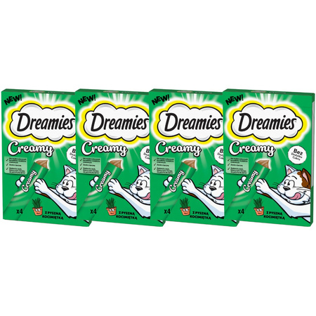 Dreamies Creamy z kocimiętką 4x 4x 10g